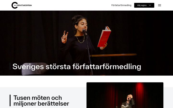 Screenshot of forfattarcentrum.se