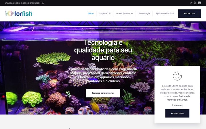 Screenshot of forfish.com.br