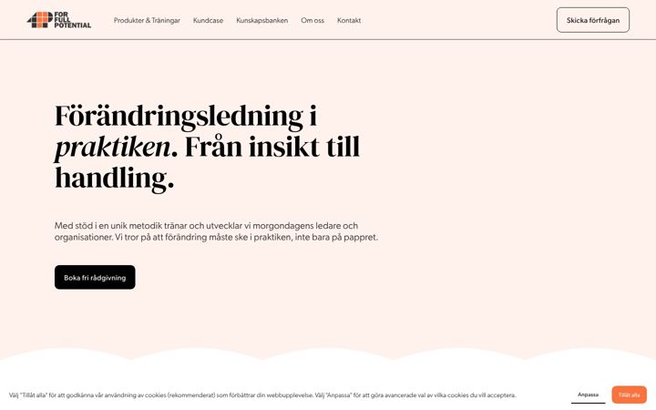 Screenshot of forfullpotential.se