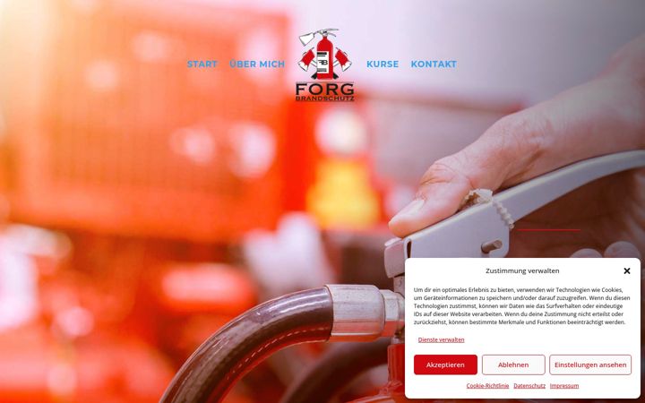 Screenshot of forg-brandschutz.de