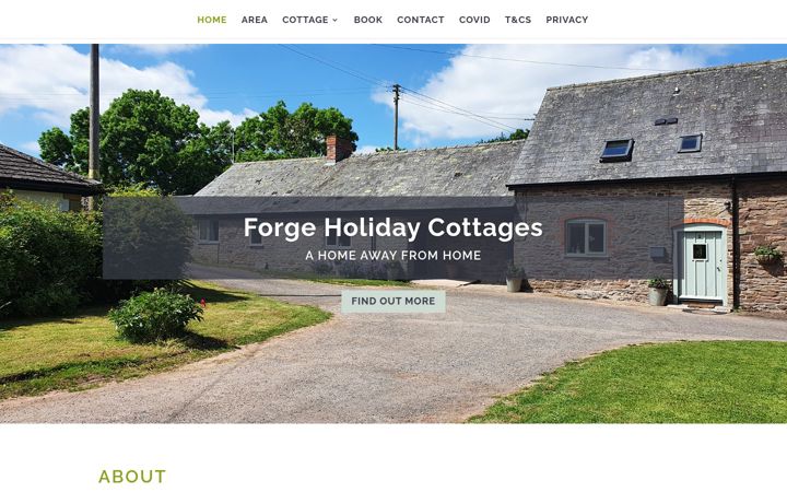 Screenshot of forge-holidaycottages.co.uk