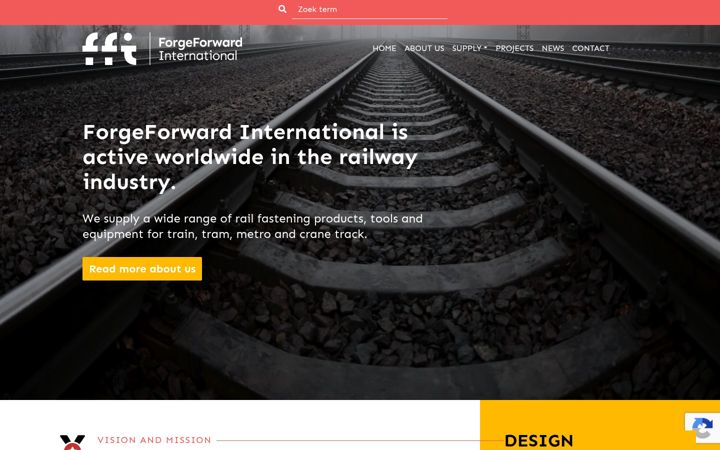 Screenshot of forgeforwardinternational.com