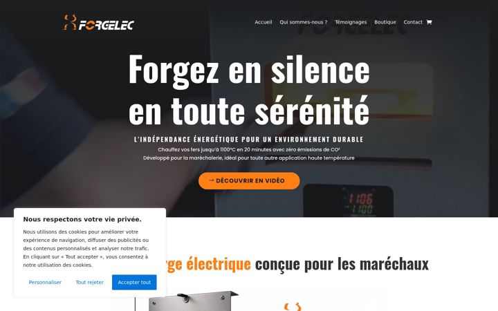 Screenshot of forgelec.com