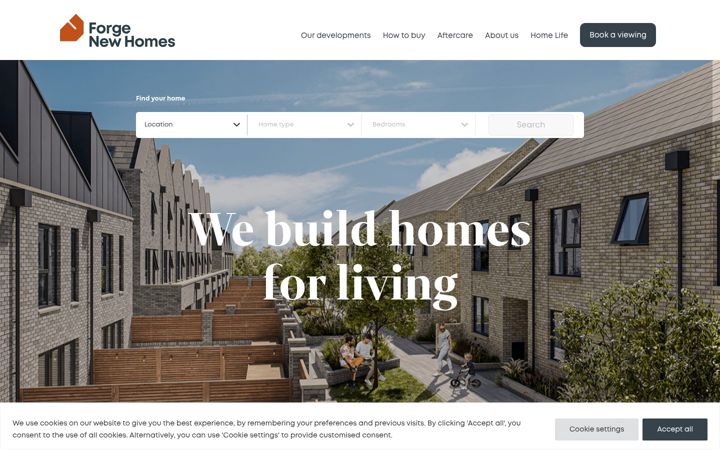 Snímek obrazovky forgenewhomes.co.uk