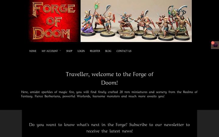 Screenshot of forgeofdoom.net