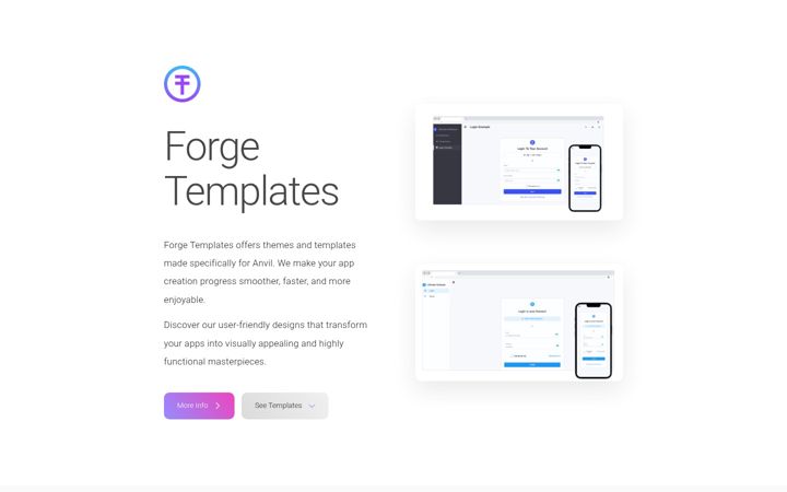Screenshot of forgetemplates.com