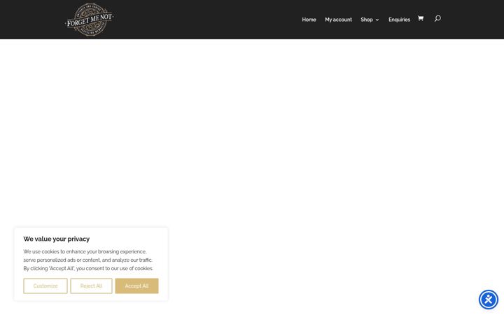 Screenshot of forgetmenotantiques.co.uk