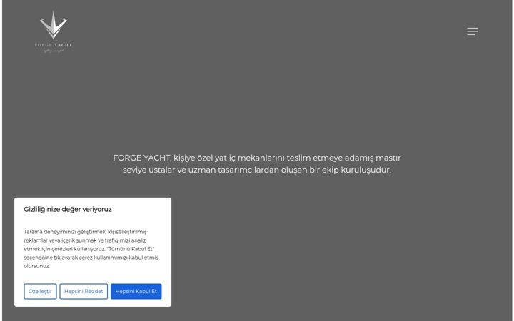 Screenshot of forgeyacht.com