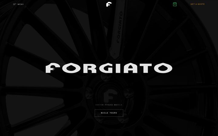 Screenshot of forgiato.com