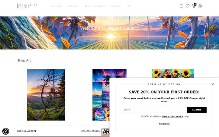 Screenshot of forgivebydesign.com