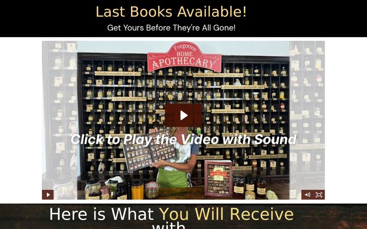 Screenshot of forgottenapothecary.com
