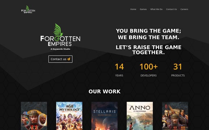 Screenshot of forgottenempires.net