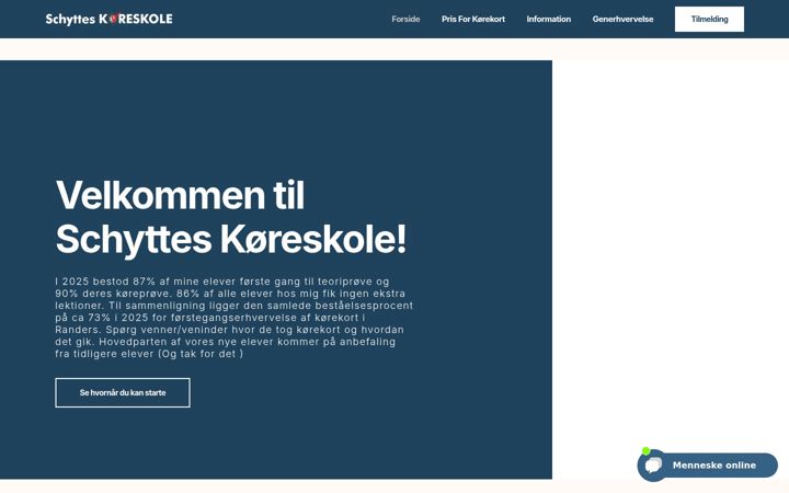 Screenshot of forhjul.dk