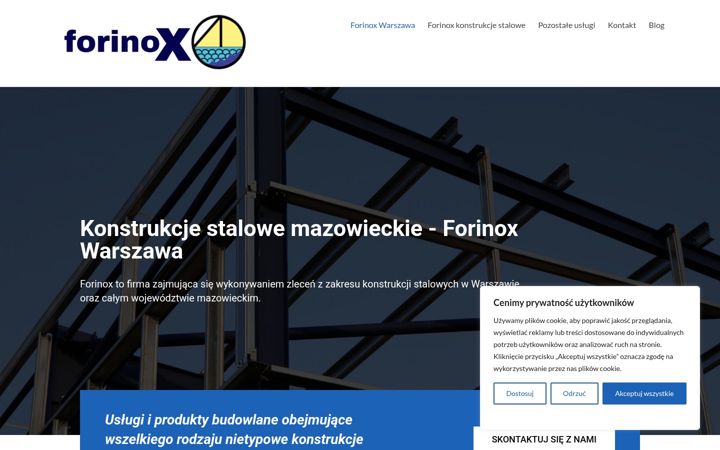 Screenshot of forinox.waw.pl