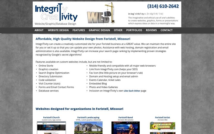 Screenshot of foristell-website-designer.com
