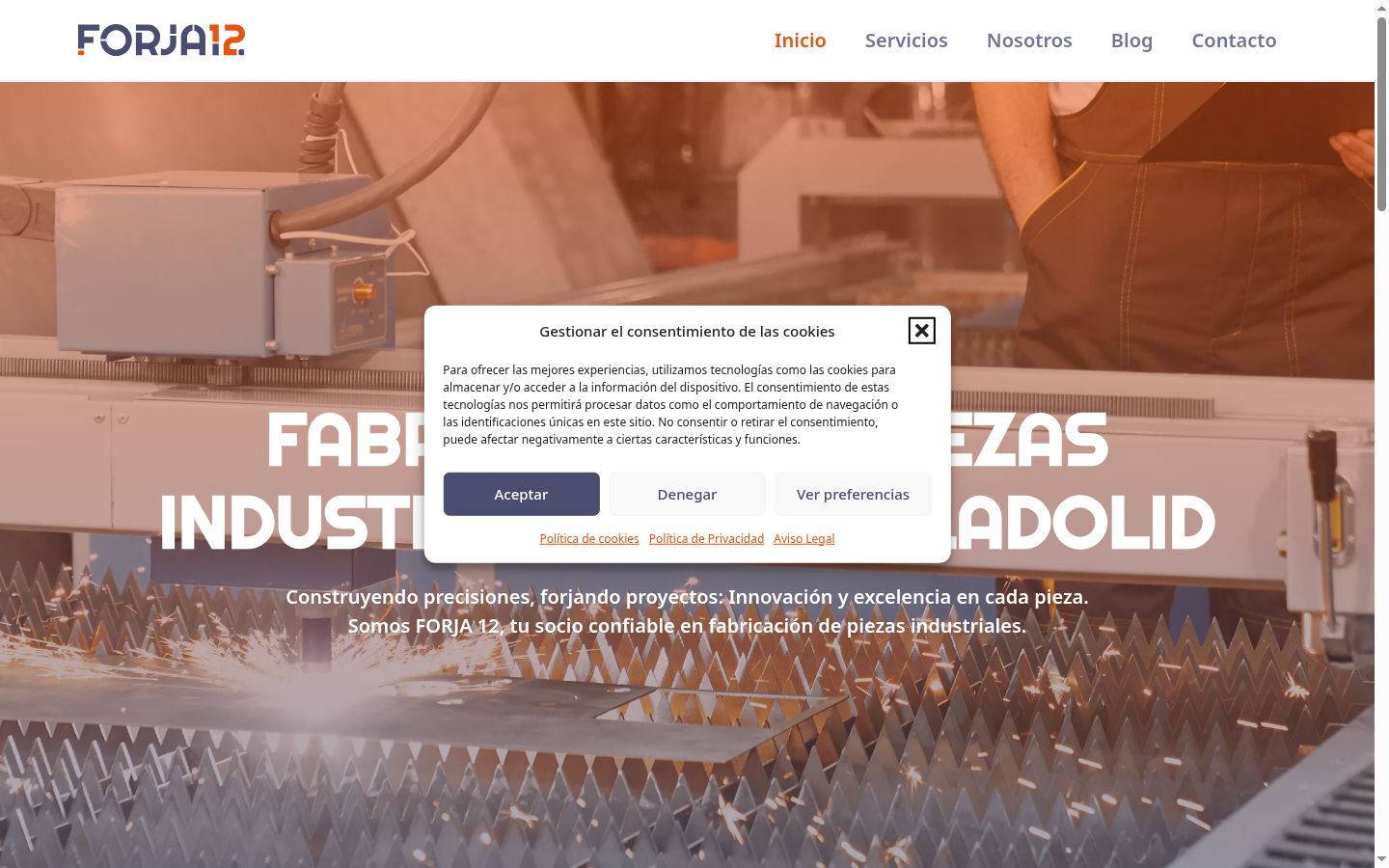 Screenshot tal-banner tal-kunsens muri qabel kwalunkwe interazzjoni