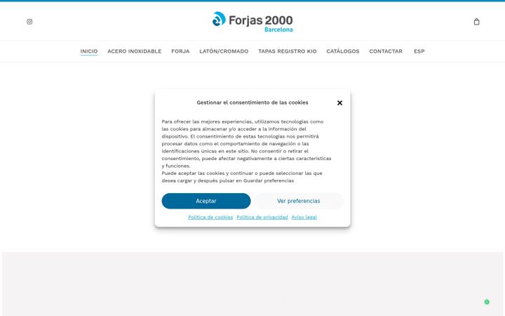 Screenshot of forjas2000barcelona.com
