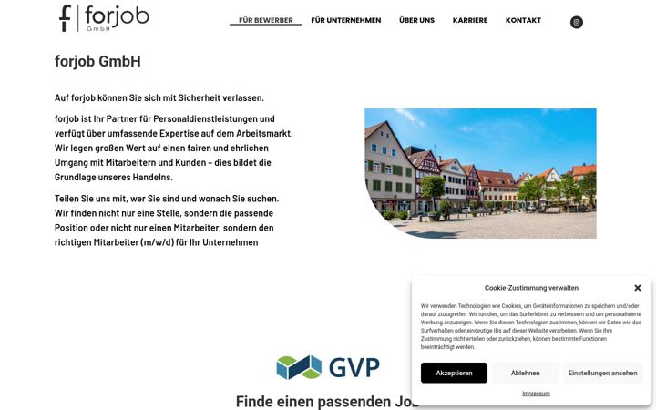 Screenshot of forjob.de