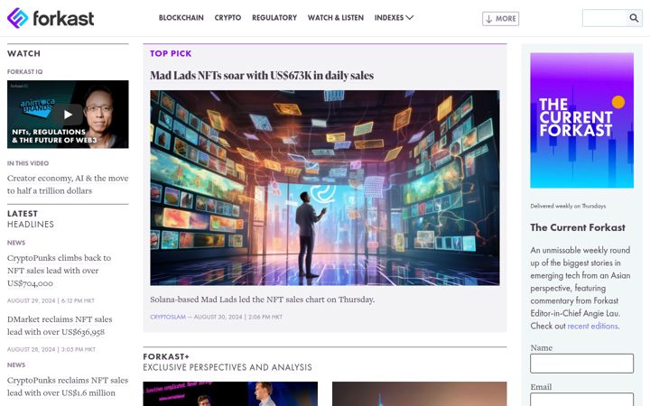 Screenshot of forkast.news