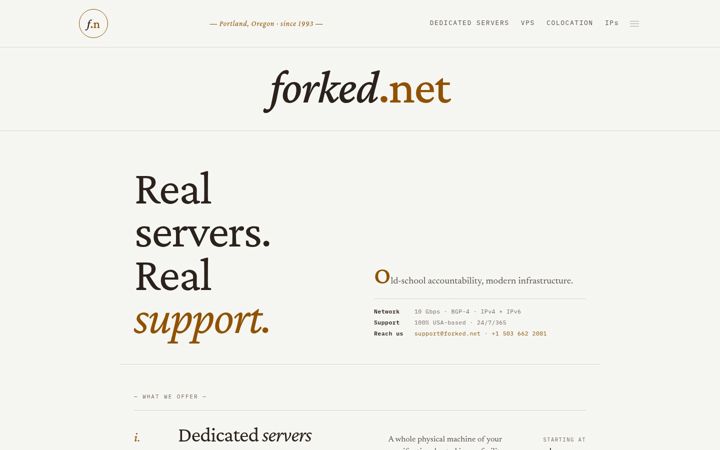 Screenshot ta' forked.net