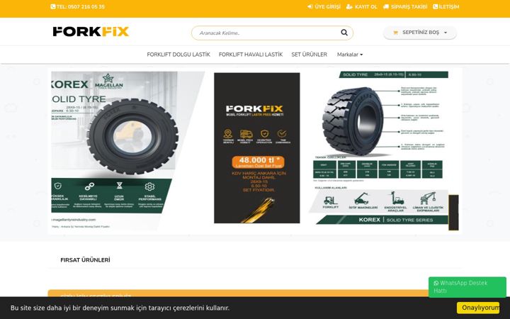 Captură de ecran a forkfix.com.tr