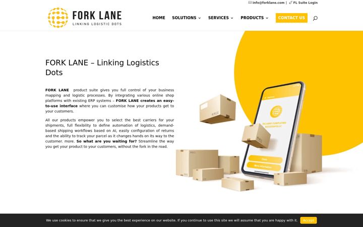 Screenshot of forklane.com