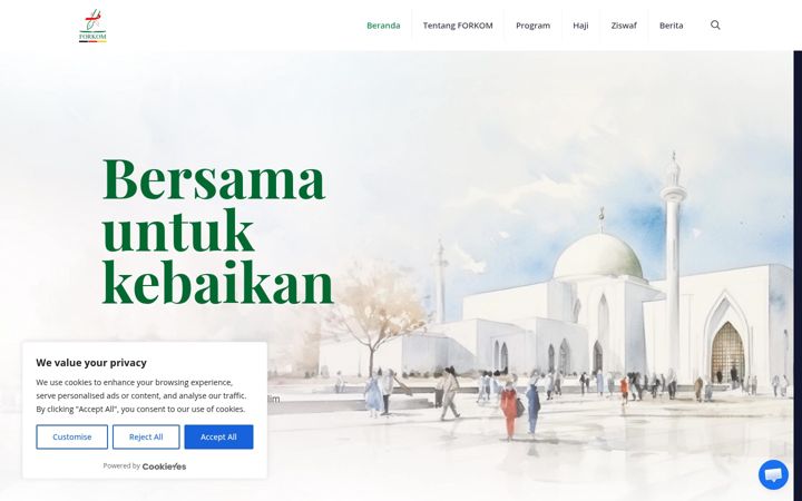 Screenshot of forkom-jerman.org