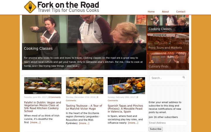 Screenshot of forkontheroad.net