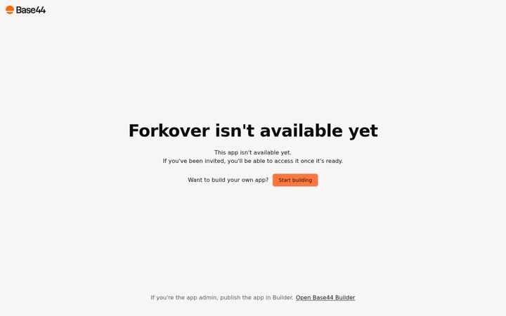 Screenshot of forkover.app