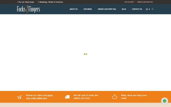 Screenshot of forksandfingers.co.uk