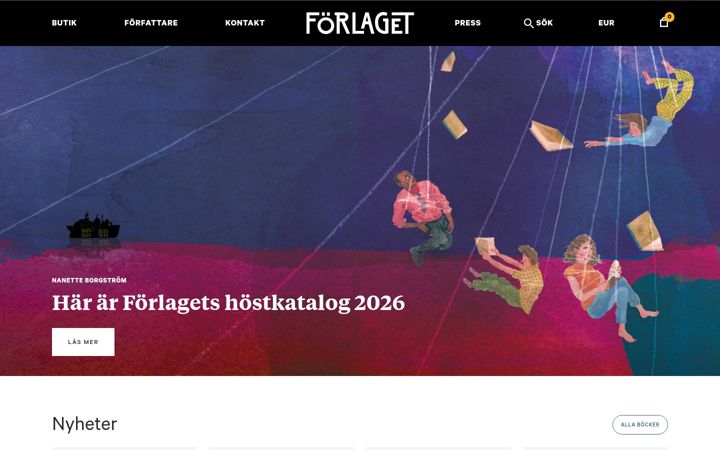 Screenshot of forlaget.com