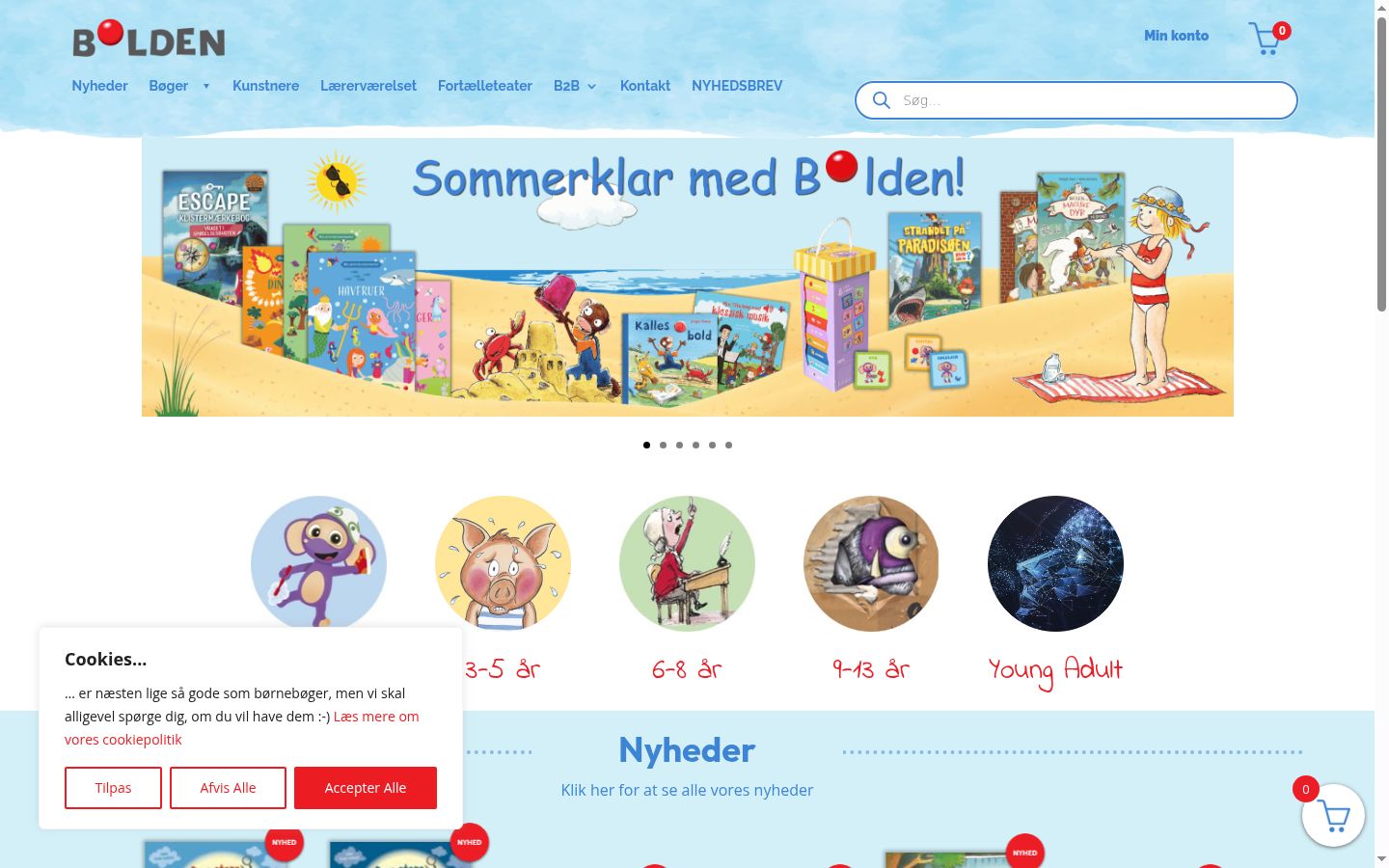 Screenshot des Einwilligungsbanners vor jeglicher Interaktion