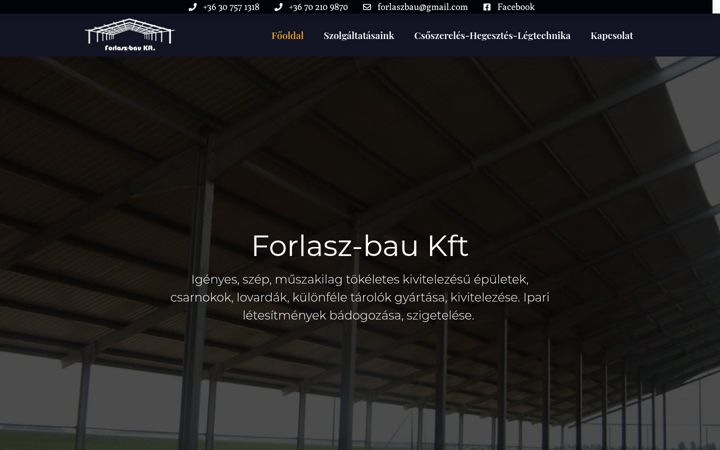 Screenshot of forlaszbau.hu