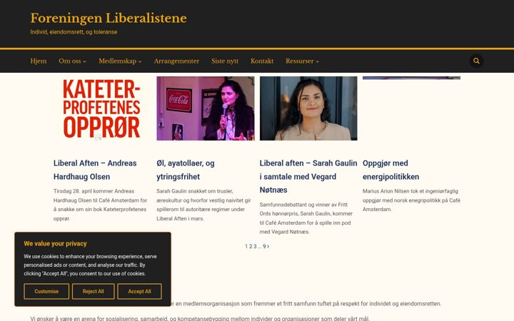 Screenshot of forlib.no