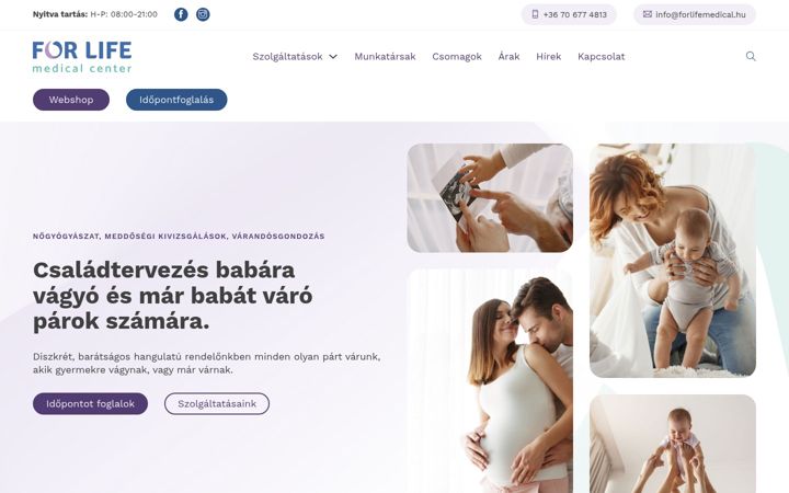 Screenshot of forlifemedical.hu