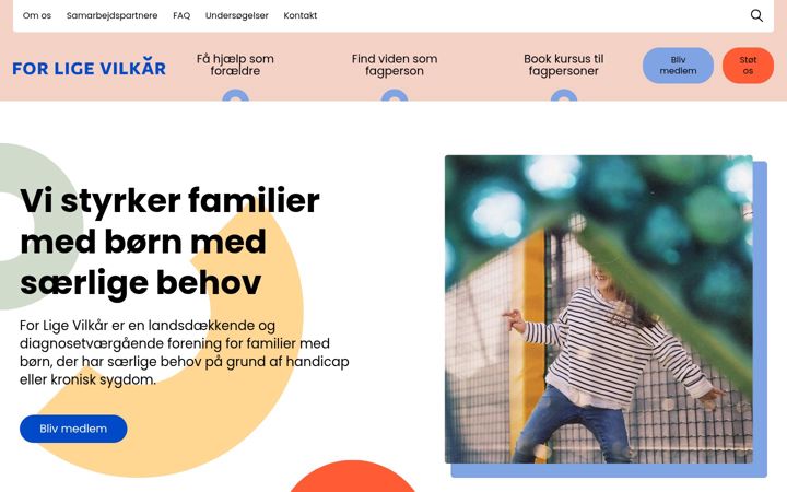 Screenshot of forlige.dk