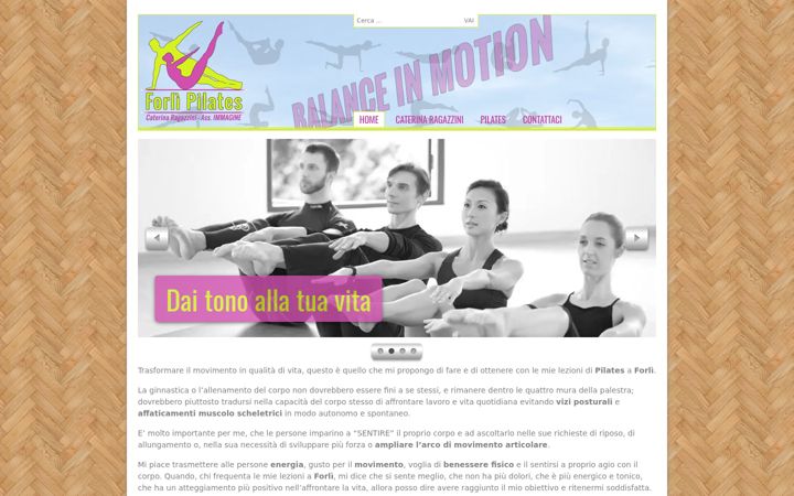 Captura de ecrã de forlipilates.it