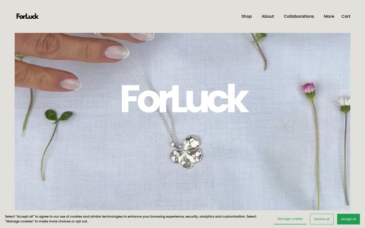 Screenshot of forluckclover.com