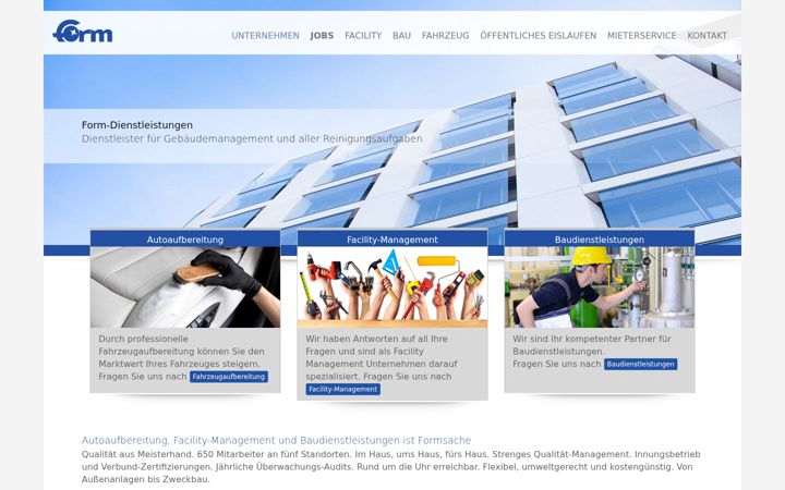 Screenshot of form-dienstleistungen.de