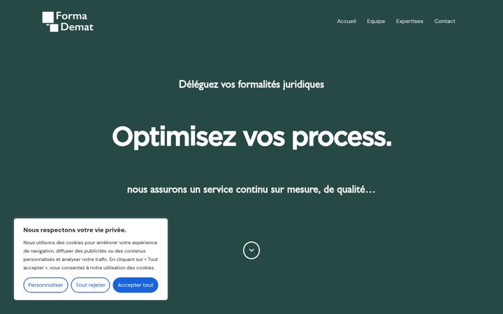 Screenshot of forma-demat.fr