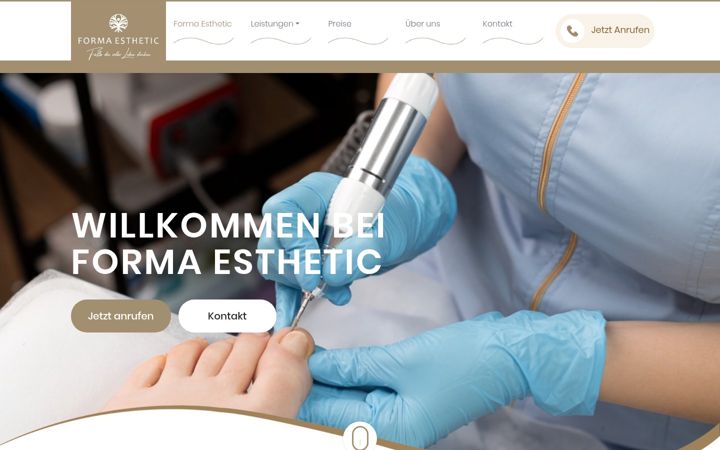 Snímek obrazovky forma-esthetic.de