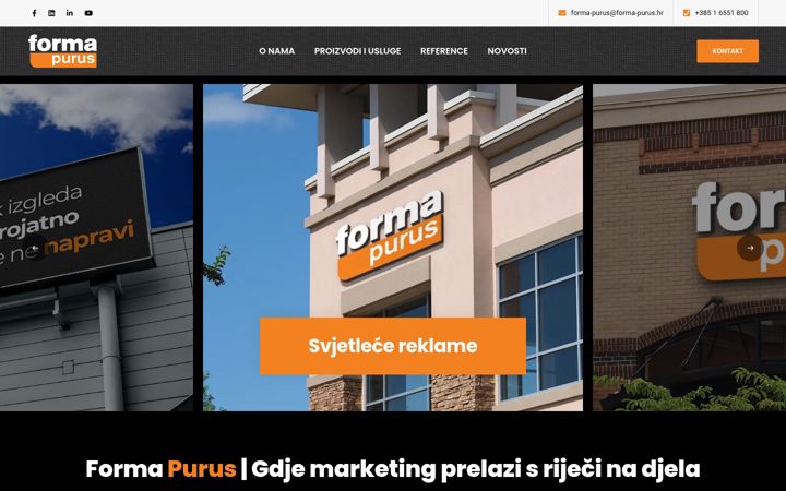 Screenshot of forma-purus.hr