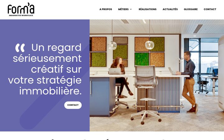 Screenshot of forma.fr