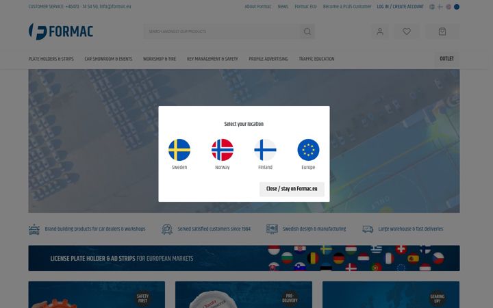 Screenshot of formac.eu