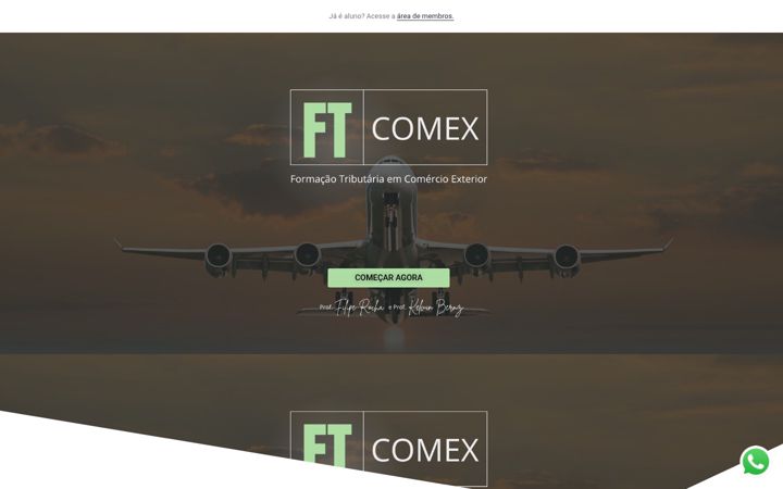Skärmbild av formacaotributariacomex.com.br