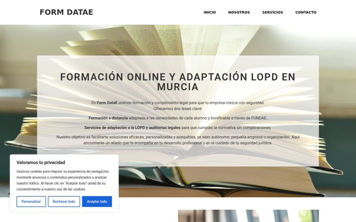 Screenshot of formacion-datae.es