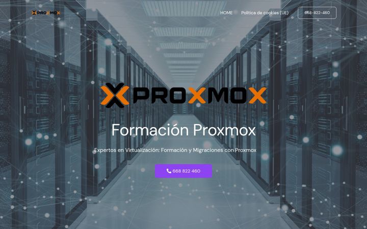 Screenshot of formacion-proxmox.com.es