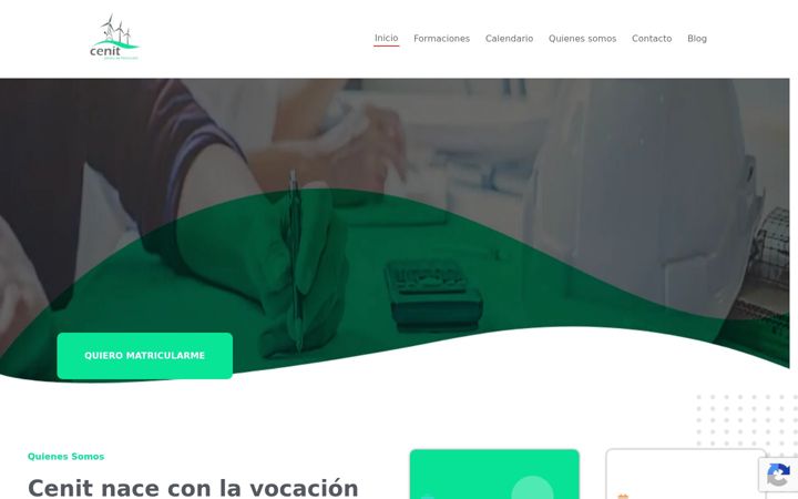 Screenshot of formacioncenit.com