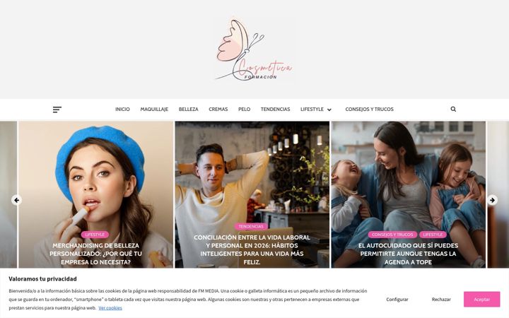 Screenshot of formacioncosmetica.es