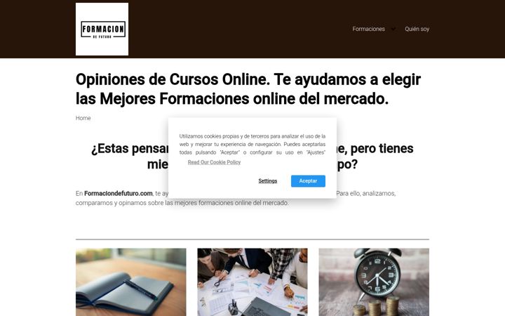 Screenshot of formaciondefuturo.com
